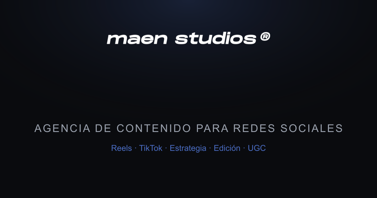 Portada de Maen Studios